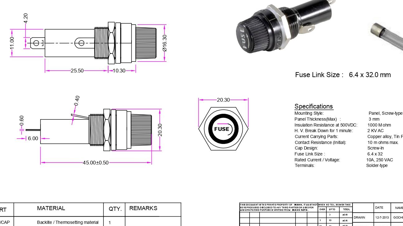 Fuse holder
