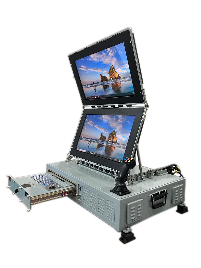 24” Portable Dual Monitor Workstation